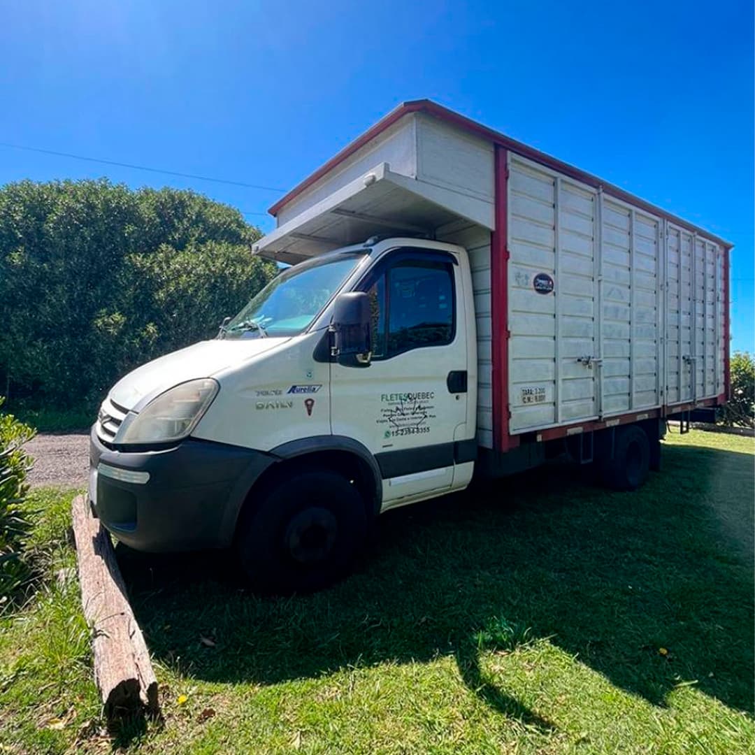 Camión grande para transporte de maquinaria pesada
